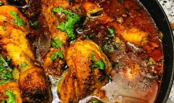 Aromatic lamb biryani at Baba's Chicken Edmonton